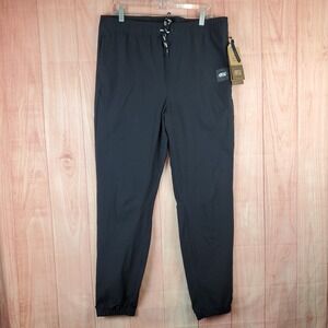 Picture‎ Lenu Mens Pants Sz XL Black Nylon Drawstring Elastic Waist Pockets